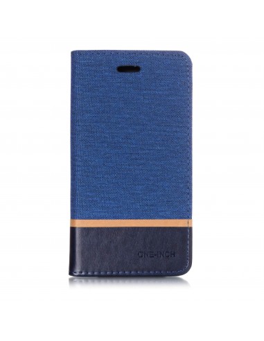 Etui Samsung portefeuille pour Galaxy J4 2018 avec tissu extérieur