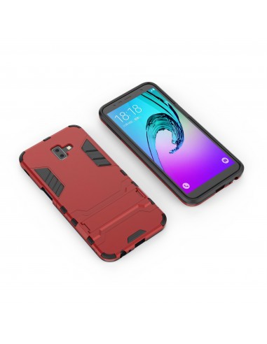 Coque antichoc Galaxy J6 Plus avec petit support Cool Guard