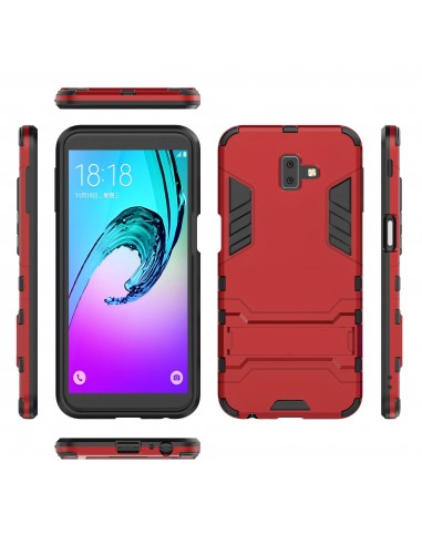 Coque antichoc Galaxy J6 Plus avec petit support Cool Guard