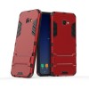 Coque antichoc Galaxy J4 Plus avec petit support Cool Guard Rouge