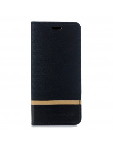 Etui portefeuille Galaxy J6 et Galaxy J6 Prime tissu exterieur
