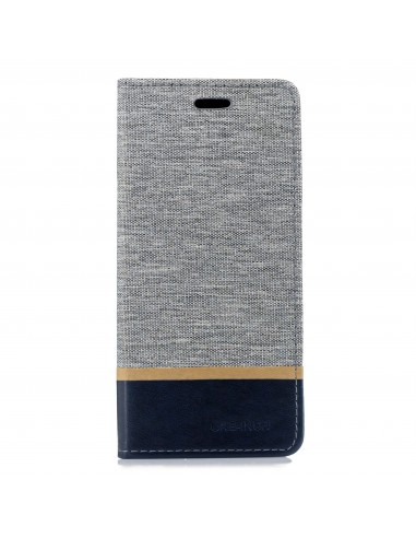 Etui Samsung portefeuille pour Galaxy J6+ et Galaxy J6 Prime avec tissu extérieur