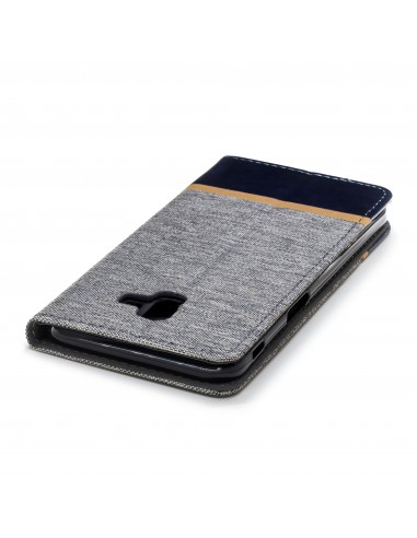 Etui Samsung portefeuille pour Galaxy J6+ et Galaxy J6 Prime avec tissu extérieur