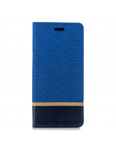 Etui Samsung portefeuille pour Galaxy J6+ et Galaxy J6 Prime avec tissu extérieur