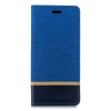Etui Samsung portefeuille pour Galaxy J6+ et Galaxy J6 Prime avec tissu extérieur