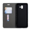 Etui Samsung portefeuille pour Galaxy J6+ et Galaxy J6 Prime avec tissu extérieur