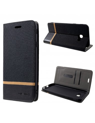 Etui Samsung portefeuille pour Galaxy J4+ et Galaxy J4 Prime Style tissus