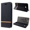 Etui portefeuille Samsung Galaxy J4+ et Galaxy J4 Prime Style tissus Noir