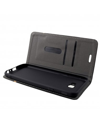 Etui Samsung portefeuille pour Galaxy J4+ et Galaxy J4 Prime Style tissus