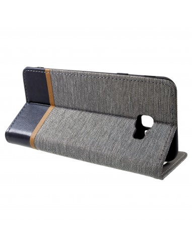 Etui Samsung portefeuille pour Galaxy J4+ et Galaxy J4 Prime Style tissus