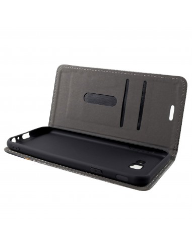 Etui Samsung portefeuille pour Galaxy J4+ et Galaxy J4 Prime Style tissus