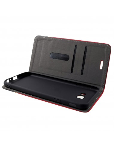 Etui Samsung portefeuille pour Galaxy J4+ et Galaxy J4 Prime Style tissus