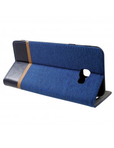 Etui Samsung portefeuille pour Galaxy J4+ et Galaxy J4 Prime Style tissus