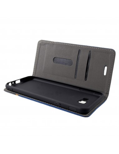Etui Samsung portefeuille pour Galaxy J4+ et Galaxy J4 Prime Style tissus