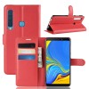 Etui Samsung portefeuille magnetique Galaxy A9 2018 Rouge