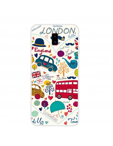 Coque silicone fantaisie pour Samsung Galaxy J6 Plus Londres