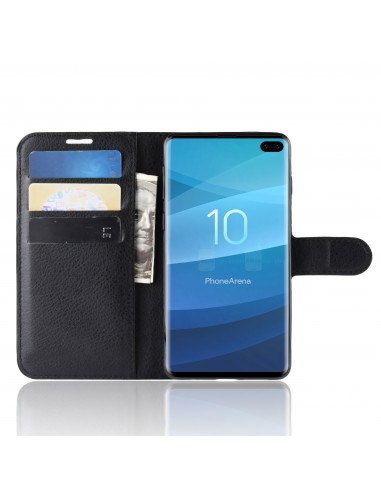 Etui Samsung portefeuille pour Galaxy S10 Plus avec rangement