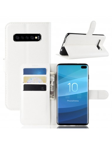 Etui Samsung portefeuille pour Galaxy S10 Plus avec rangement