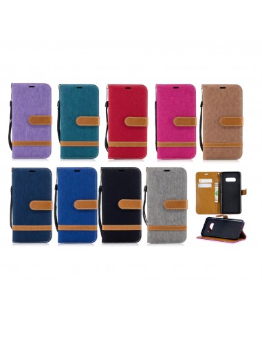 Etui Samsung portefeuille Galaxy S10E Tissus