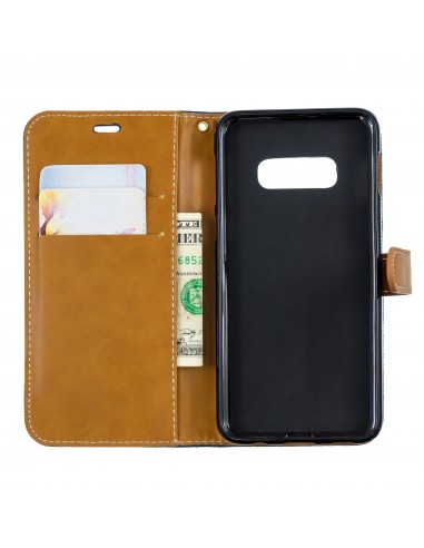 Etui Samsung portefeuille Galaxy S10E Tissus