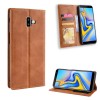 Etui Samsung portefeuille Galaxy J6 Plus Vintage Marron
