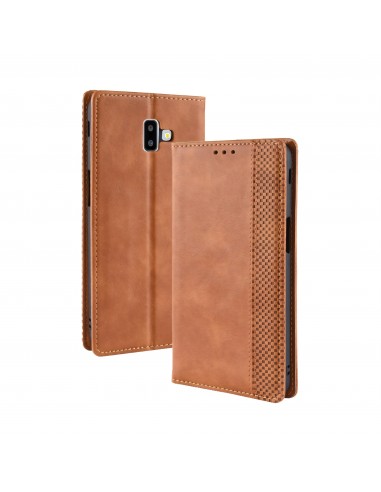 Etui Samsung portefeuille Pour Galaxy J6 Plus Vintage