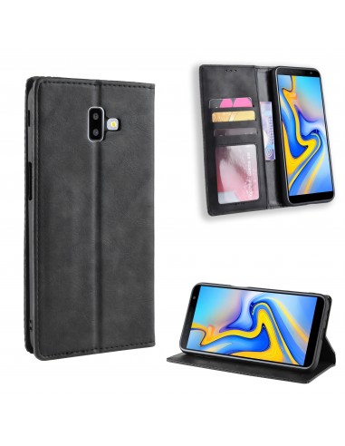 Etui Samsung portefeuille Pour Galaxy J6 Plus Vintage