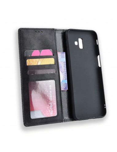 Etui Samsung portefeuille Pour Galaxy J6 Plus Vintage