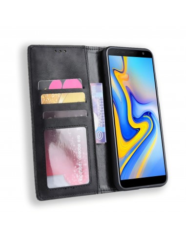 Etui Samsung portefeuille Pour Galaxy J6 Plus Vintage