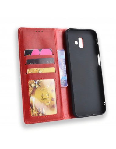 Etui Samsung portefeuille Pour Galaxy J6 Plus Vintage