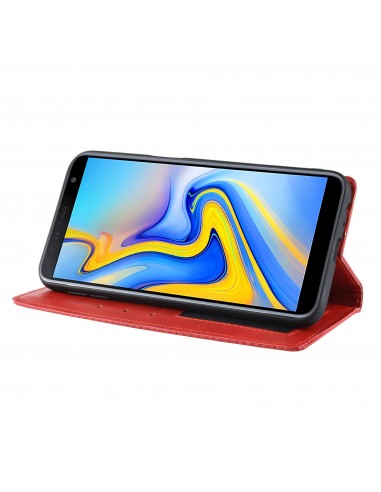 Etui Samsung portefeuille Pour Galaxy J6 Plus Vintage