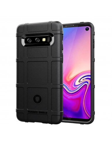 Coque silicone antichoc Galaxy S10 Square grid