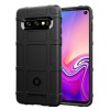 Coque silicone antichoc Galaxy S10 Square grid Noir