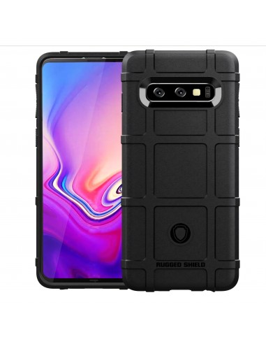 Coque silicone antichoc Galaxy S10 Square grid