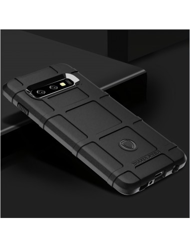 Coque silicone antichoc Galaxy S10 Square grid