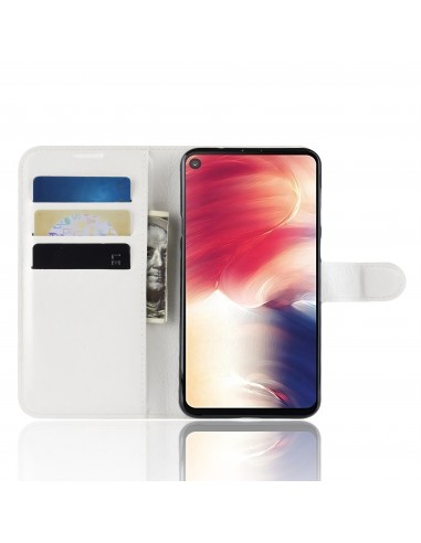 Etui Samsung portefeuille pour Galaxy A8s Litchi