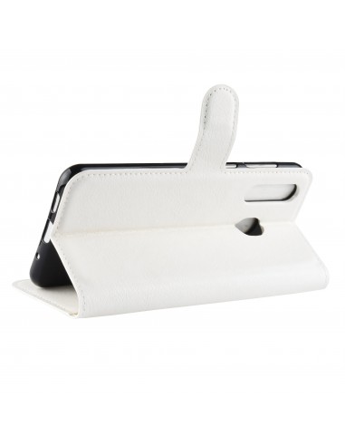 Etui Samsung portefeuille pour Galaxy A8s Litchi