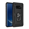 Coque antichoc Samsung Galaxy S10E avec partie en metal support voiture Noir