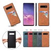 Coque silicone Samsung Galaxy S10 avec rangement cartes - Style cuir