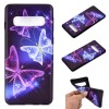 Coque silicone fantaisie pour Samsung Galaxy S10 - Papillons