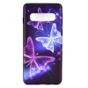 Coque silicone fantaisie pour Samsung Galaxy S10 - Papillons