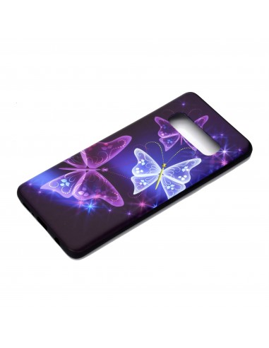 Coque silicone fantaisie pour Samsung Galaxy S10 - Papillons