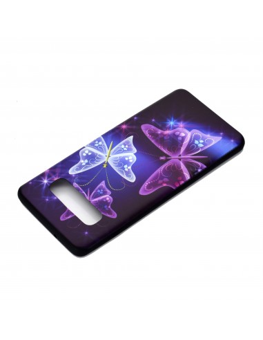 Coque silicone fantaisie pour Samsung Galaxy S10 - Papillons
