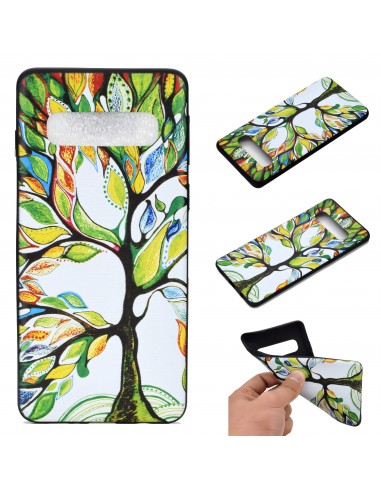 Coque silicone fantaisie pour Samsung Galaxy S10 - Arbre multicolor