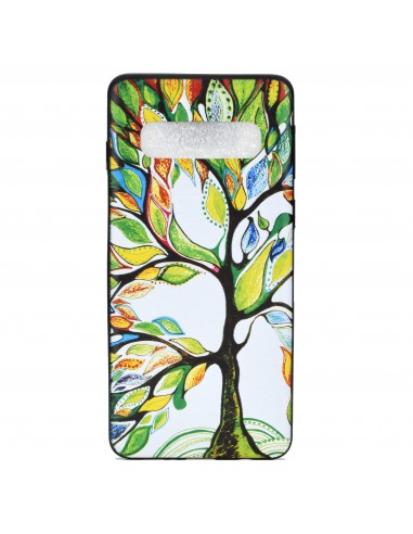 Coque silicone fantaisie pour Samsung Galaxy S10 - Arbre multicolor