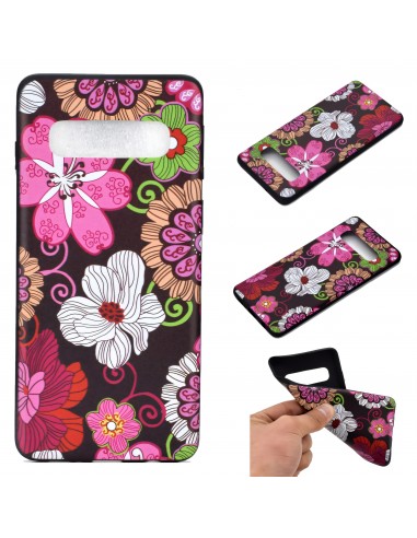 Coque silicone fantaisie pour Samsung Galaxy S10 - Beautiful flowers