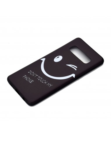 Coque silicone fantaisie pour Samsung Galaxy S10 - Smiling face