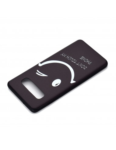 Coque silicone fantaisie pour Samsung Galaxy S10 - Smiling face