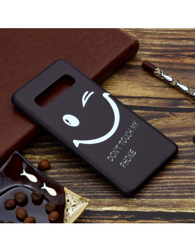Coque silicone fantaisie pour Samsung Galaxy S10 - Smiling face
