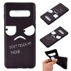 Coque silicone fantaisie pour Samsung Galaxy S10 - Angry face